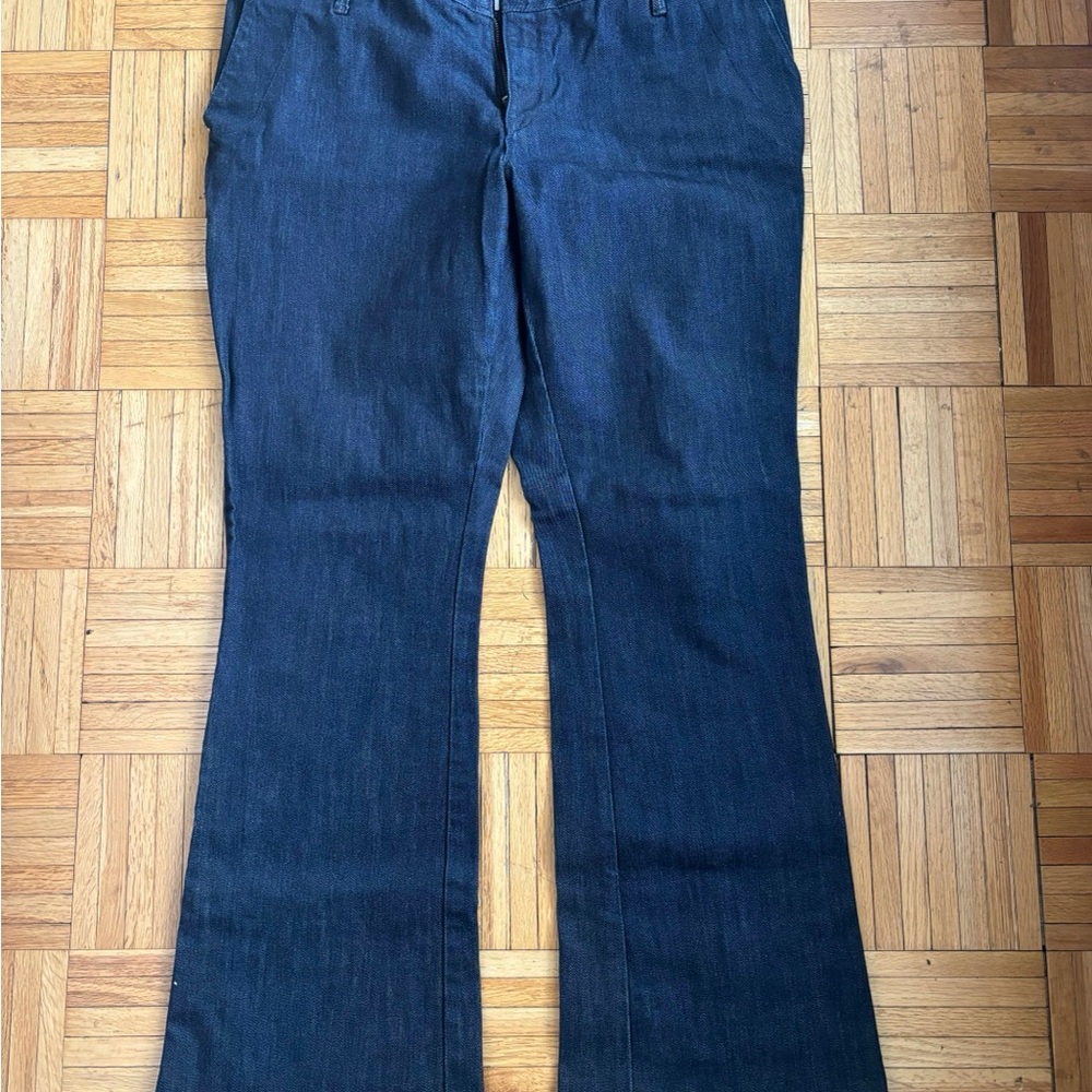 Banana Republic Womens Jeans Size 12 Urban Flared Leg Stretch Dark Wash